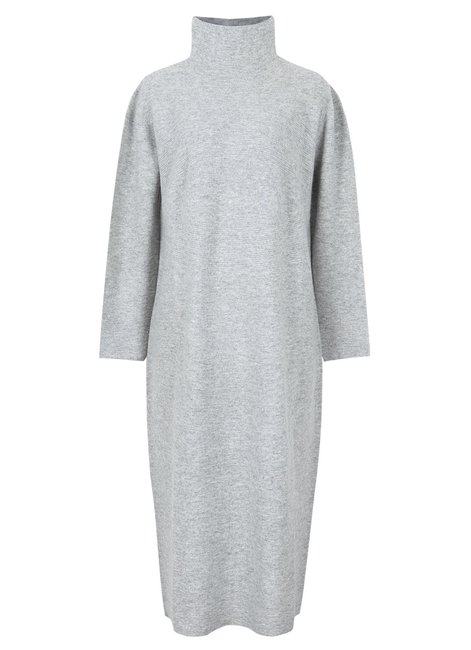  W.turtleneck knit ops  Melange grey 