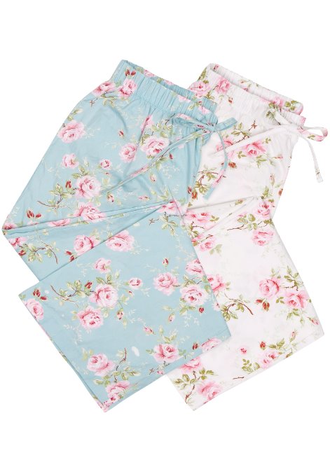  W.Flower Pajamas Pants Long ver.